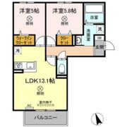 Sinfaria HARAOSHIMA B棟の間取り画像