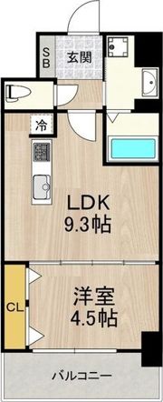 グランルクレ新大阪の間取り画像