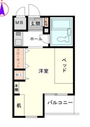 ラ・フェ・ブランシュ岡本の間取り画像