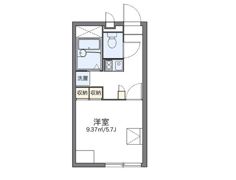 レオパレスハーベストの間取り画像