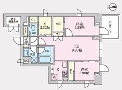 タスキプライムテラス後楽園の間取り画像