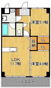 プランドール一枝の間取り画像