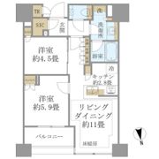 白金ザ・スカイ東棟の間取り画像