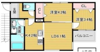 ピノコⅡの間取り画像