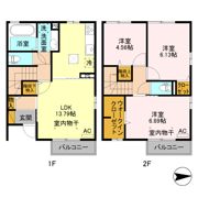 フォンテーヌ Bの間取り画像