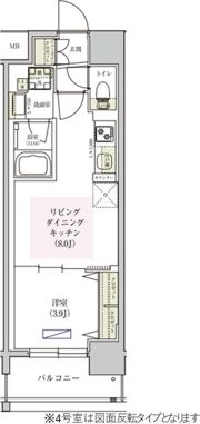 アーバネックス東梅田の間取り画像