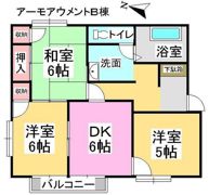 アーモアウメント B棟の間取り画像