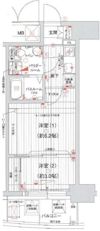 ラシュレエグゼ本町の間取り画像