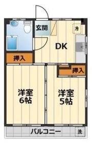 太陽ハイツの間取り画像