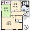 ラフォーレ B棟の間取り画像