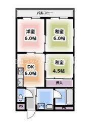 新栄プロパティー千林2の間取り画像