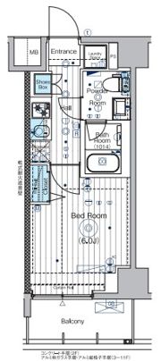 MAXIV横浜吉野町TREの間取り画像