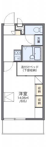 レオパレス夢3番館の間取り画像