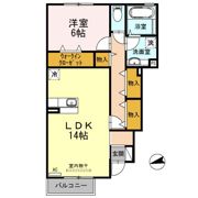 D-room As Bの間取り画像