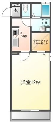 エスポワール北久里浜の間取り画像