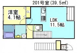 ラック南方の間取り画像