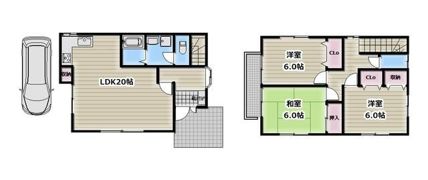 深沢戸建の間取り画像
