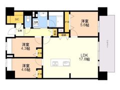 照葉クロススタイル WEST棟の間取り画像