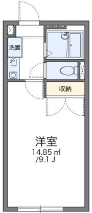 レオパレスメイプルハイム高野台1号館の間取り画像