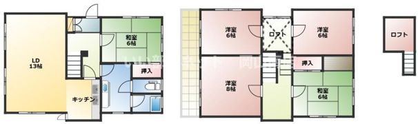 和田貸家の間取り画像