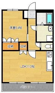 ボンヌール植田の間取り画像