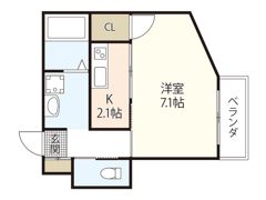 ユニクオーレ五日市Ⅰの間取り画像