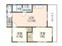 賀屋貸家の間取り画像