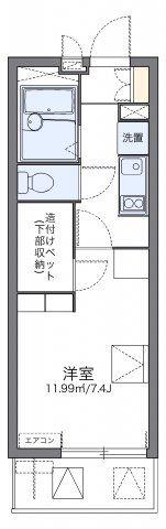 レオパレスヒルズMT八幡の間取り画像