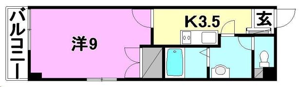 エグゼ松山の間取り画像