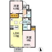 グリーンテラス児島 B棟の間取り画像