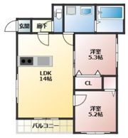 リテラ新飯塚の間取り画像