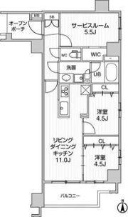 weaveplace KUNITACHIⅠの間取り画像