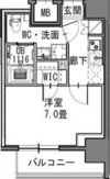S-RESIDENCE新御徒町Eastの間取り画像