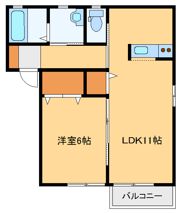ハートレーベンBの間取り画像