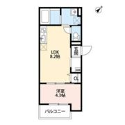 TATERUApartment大道南1丁目の間取り画像