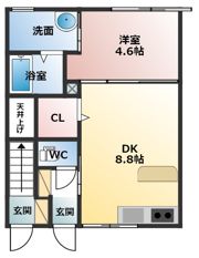 ドットコム高木の間取り画像