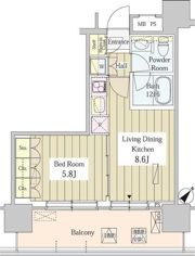 ユニゾンタワーの間取り画像