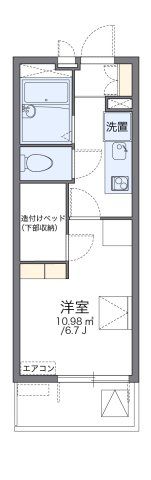 レオパレスハルカの間取り画像