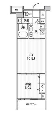 六本木デュープレックスエムズの間取り画像
