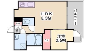 SDグランツ神戸水木通の間取り画像