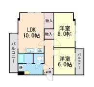岡本野寄ハイツの間取り画像