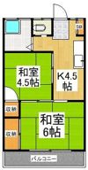 栄荘の間取り画像