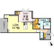 D's LIEN (ディ-ズリアン) Aの間取り画像
