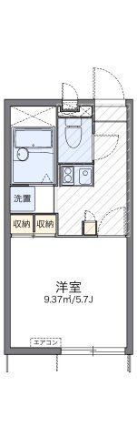 レオパレス時Ⅱの間取り画像