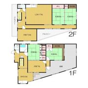 門真市浜町戸建貸家の間取り画像
