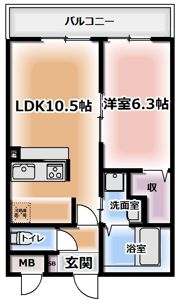 アムール八籏の間取り画像