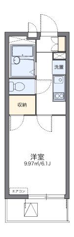 レオパレスハイム三ツ沢の間取り画像