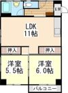 平和第2マンションの間取り画像