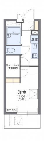 レオパレスアクセス登戸の間取り画像