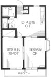 目黒コーポラスの間取り画像